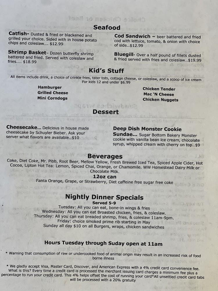Odie's Bar & Grill Burgers, Sandwiches, Wraps, Broasted Chicken